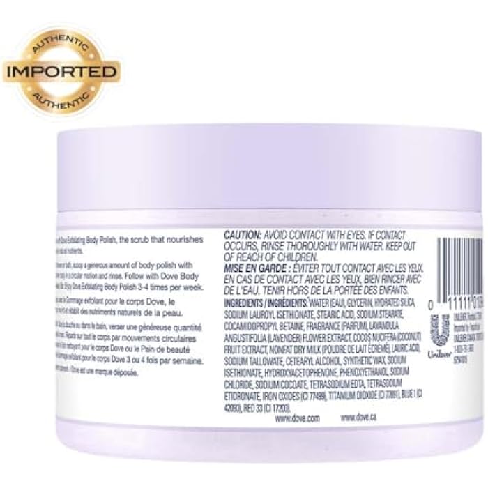 Dove Exfoliating Body Polish Crushed Lavender & Coconut Milk, 10.5 oz - Image 3